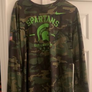 Nike Michigan state camo shirt
